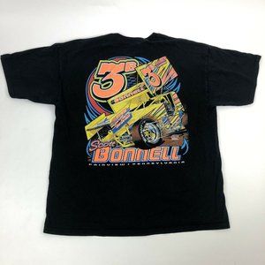 Dirt Track Racing Scott Bonnell T Shirt Sz XL Tee Black Graphic
